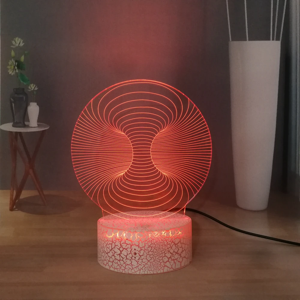 Странный Форма настольная лампа Новинка Светодиодный ночной Светильник USB