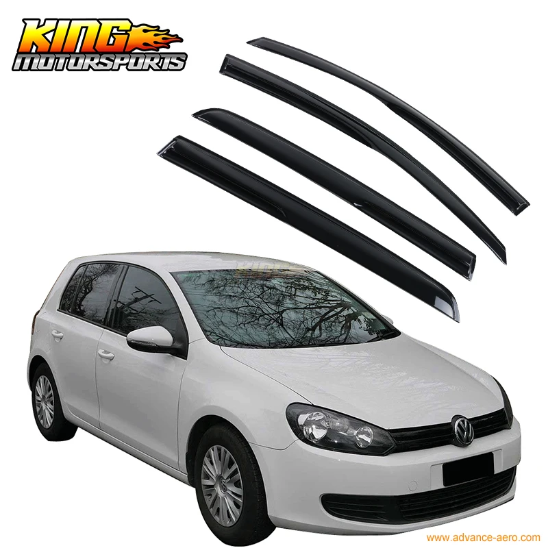 Ветровые дефлекторы JDM для VW Golf MK6 2010 2014 дымчатые|wind deflector|window deflectorsdeflector wind |