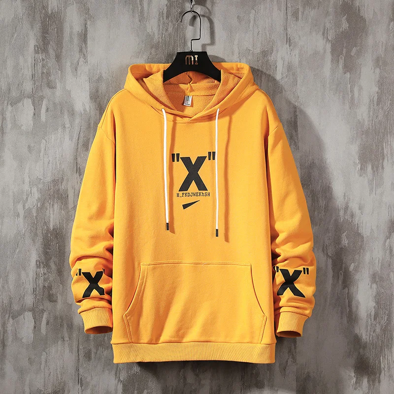 

2021 new casual men's trendy Hoodie long sleeve T-shirt Korean trendy Hoodie