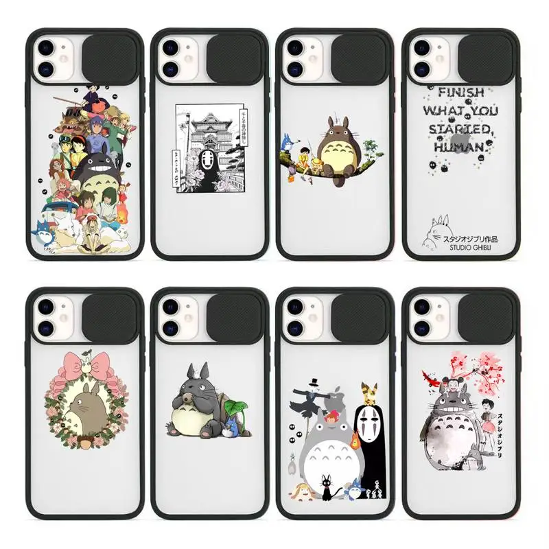 

Totoro Miyazaki Hayao Spirited Away anime Phone Case Transparent for iPhone 7 8 11 12 se 2020 mini pro X XS XR MAX Plus