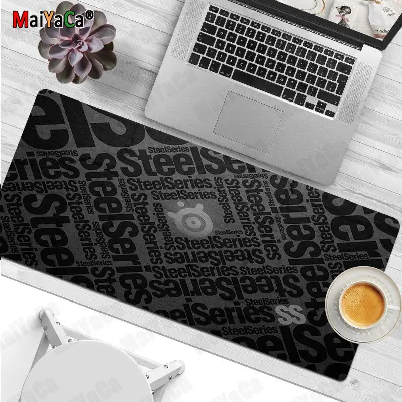 

MaiYaCa Steelseries Vintage Cool Unique Desktop Pad Game Mousepad Size for large Edge Locking Speed Version Game Keyboard Pad