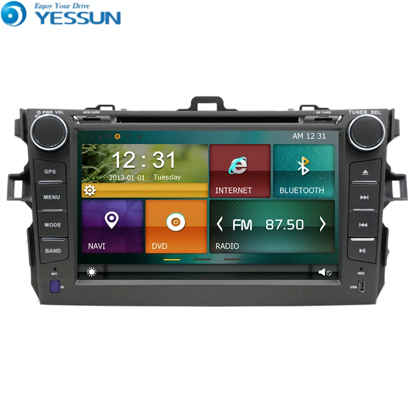 Автомобильный dvd плеер система Wince для Toyota Corolla 2007 2012 автомагнитола стерео gps