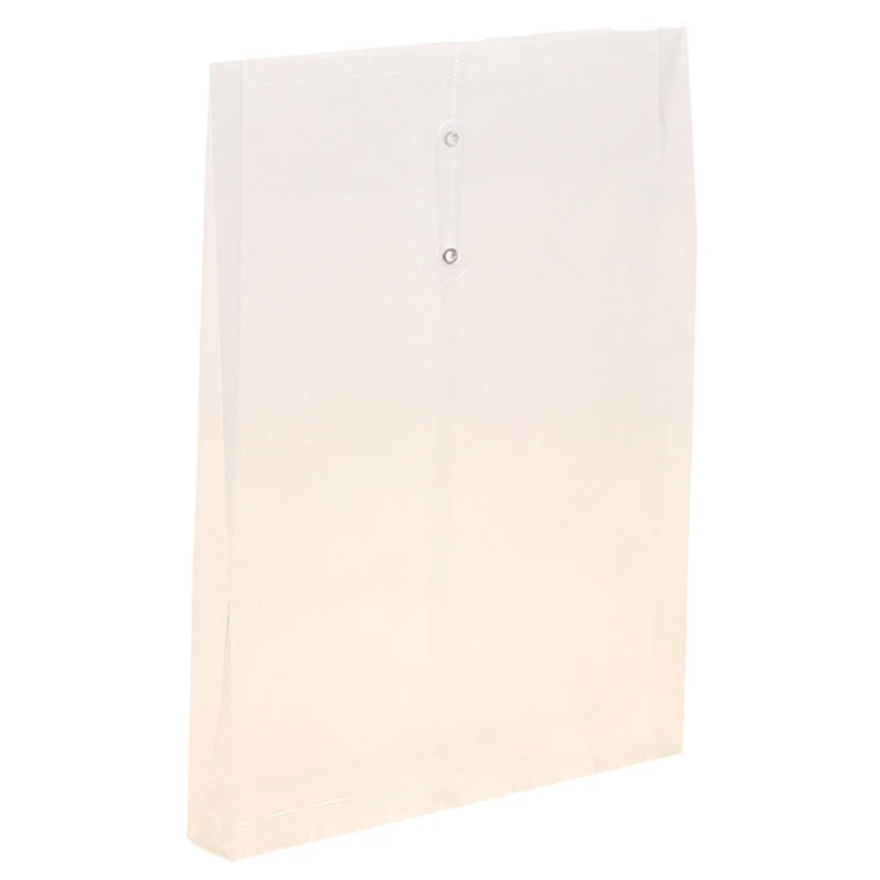 

A4 Plastic Transparent Rope Winding Waterproof Document File Bag Business Document Organizer Office Supplies