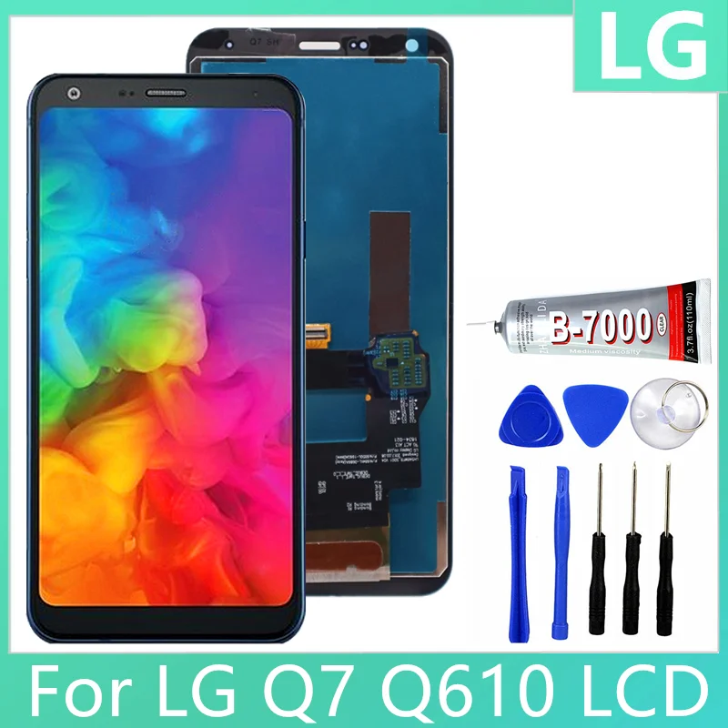 Для LG Q7 / Q610 Q610MA Q610TA Q610YB CV5A Q610EA MT6750S Q610NM Q610EQ Q610M ЖК-дисплей Дисплей кодирующий преобразователь сенсорного экрана в сборе