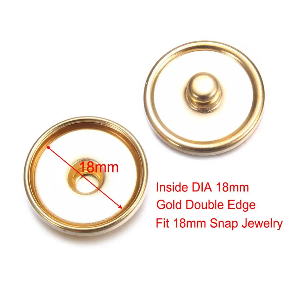 0090a-18mm 12 шт./лот, базовая кнопка, 12 мм/18 мм, металлическая кнопка для рукоделия, аксессуары для рукоделия, кнопка, база для оснастки, браслет, ожерелье, ювелирное изделие - Цвет: 0090a-18mm