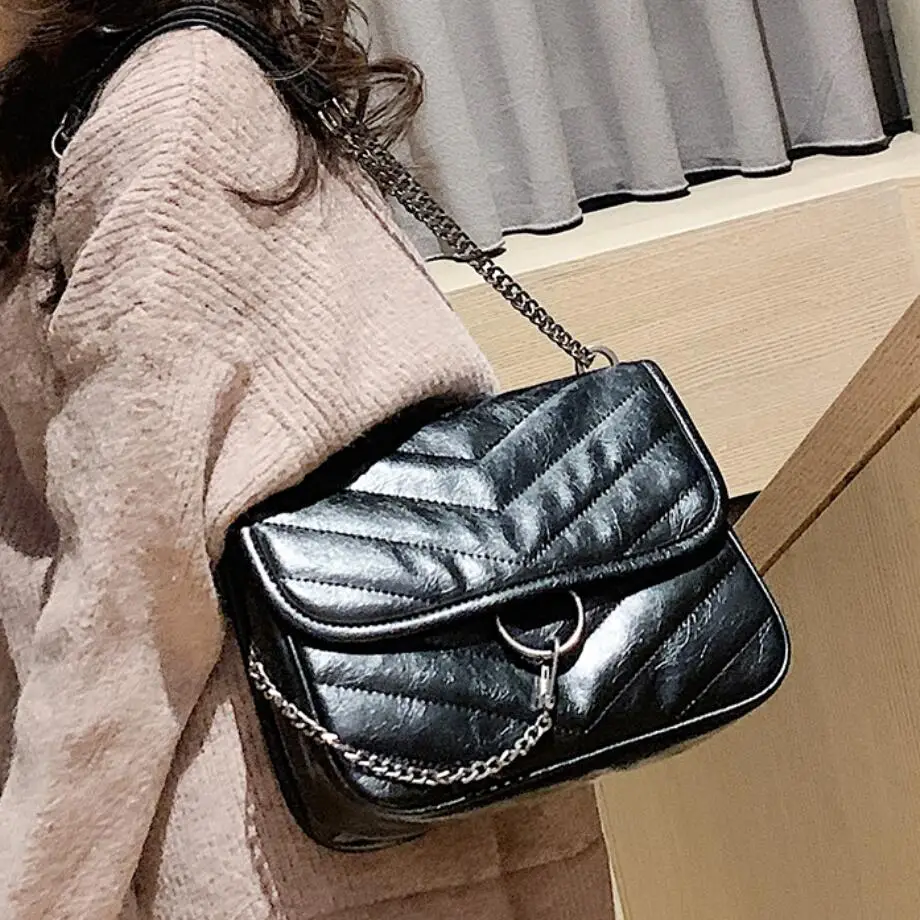 Зимние маленькие сумки через плечо из искусственной кожи для женщин 2020 тренд