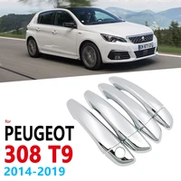 chrome handles cover trim for peugeot 308 t9 mk2 20142019 car handel accessories stickers auto styling 2015 2016 2017 2018