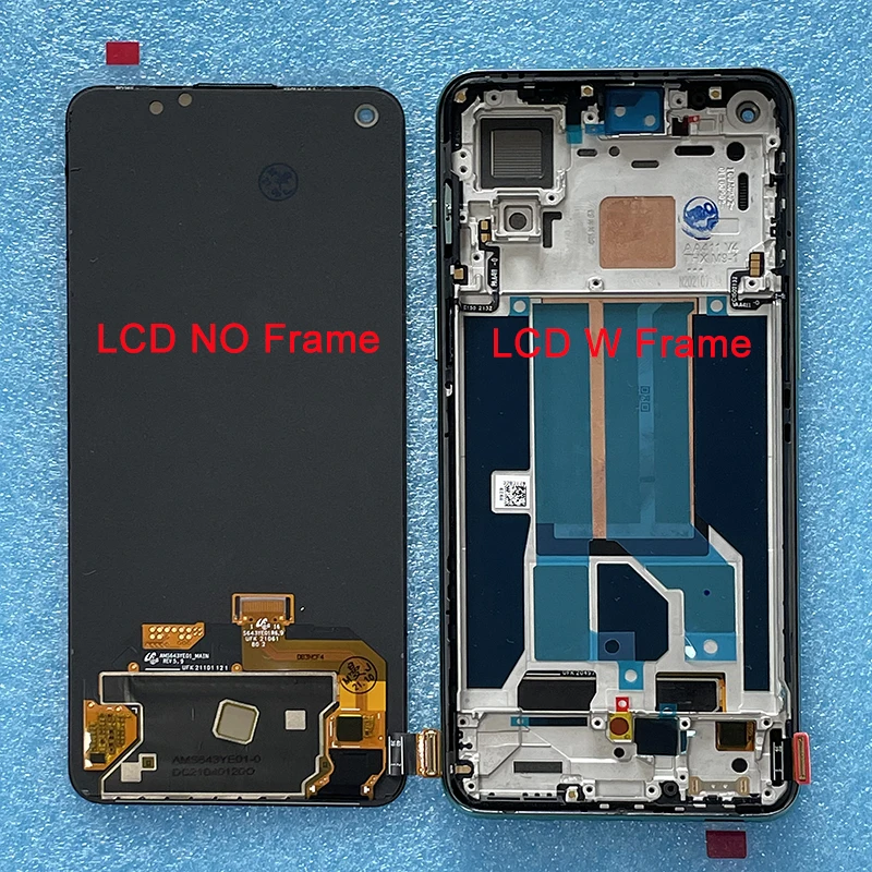 Pantalla AMOLED Original de 6,43 "para OnePlus Nord 2 5G DN2101/2103, marco de pantalla LCD + digitalizador de Panel t&aacute;ctil para OnePlus Nord2 5G Nord2-0