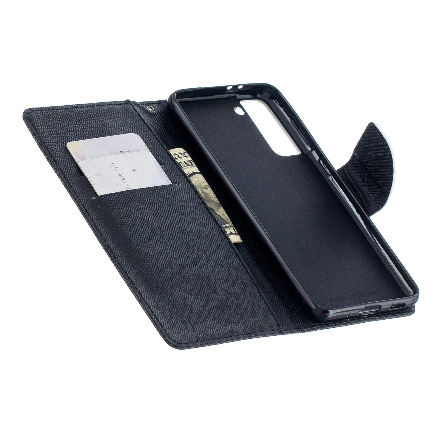 

Cat Flower For Samsung Galaxy S21 Ultra Plus Leather Cover for Samsung S20FE S21FE M51 M31S Flip Wallet Phone Case Coque Etui