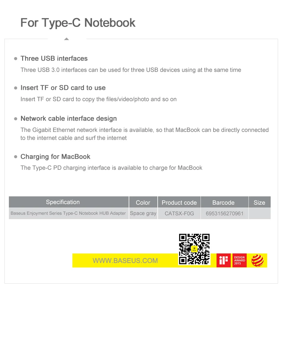 Baseus концентратор USB type C до 3,0 USB HDMI RJ45 usb-хаб для MacBook Pro Аксессуары USB разветвитель мульти 11 портов type C концентратор USB-C