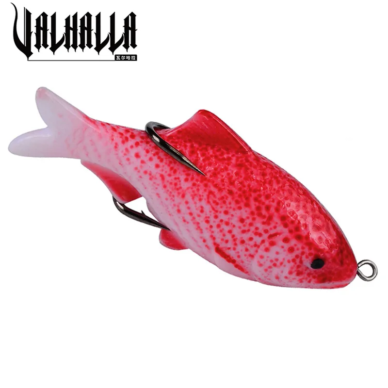 Силиконовый джиг VALHALLA 3D Eyes 1 шт. 18 г 0 63 унции двойной крючок Whopper мягкая приманка 9 5