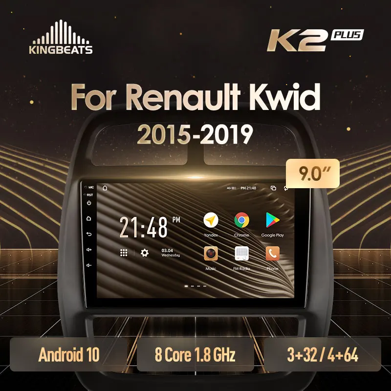 KingBeats штатное головное устройство For Renault Kwid 2015 2016 2017 2018 2019 GPS Android 10 автомагнитола
