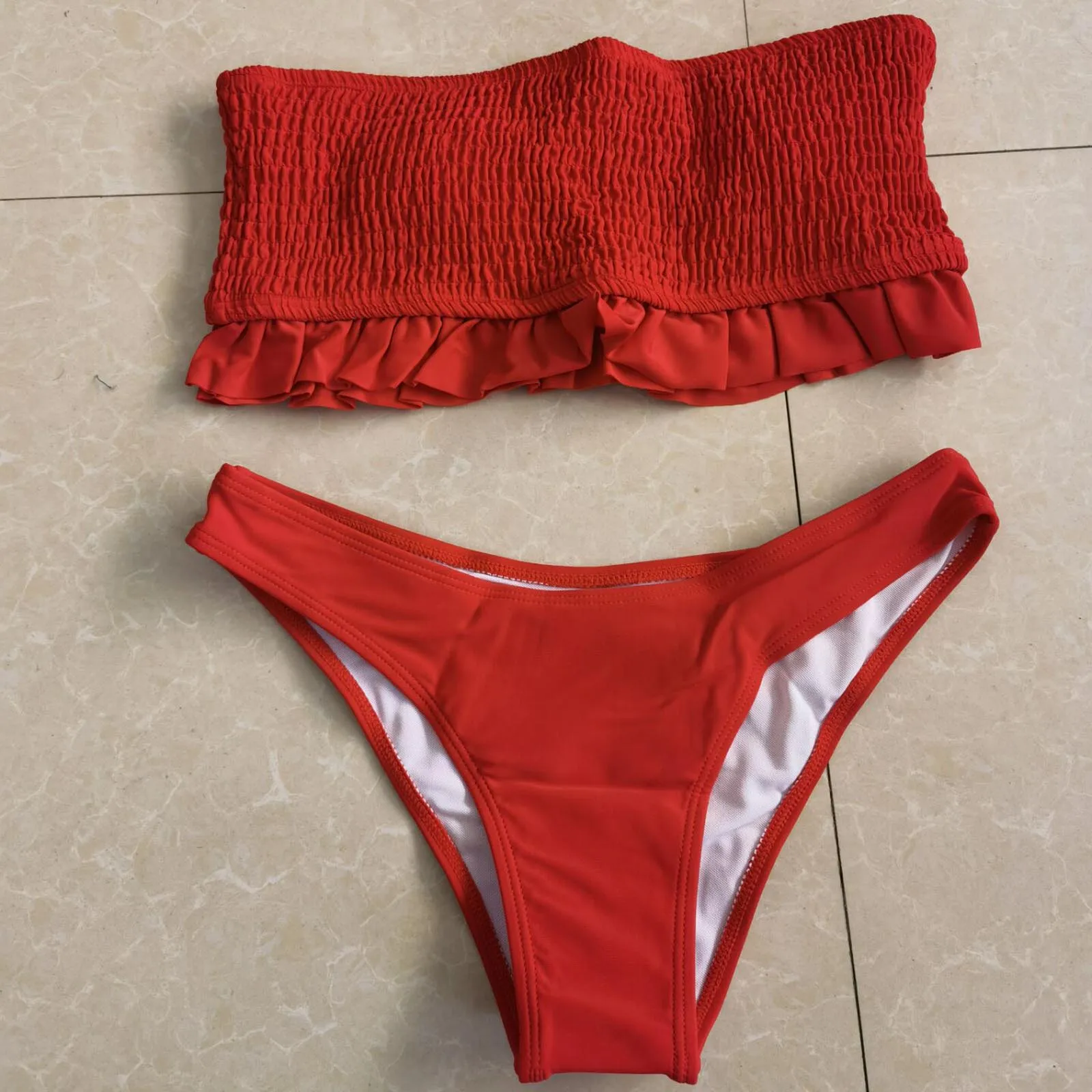 

New Swimwear Women Solid ColorBait Bikini Set Push Up Swimsuit Beachwear Padded Swimwear bathing suit 2021