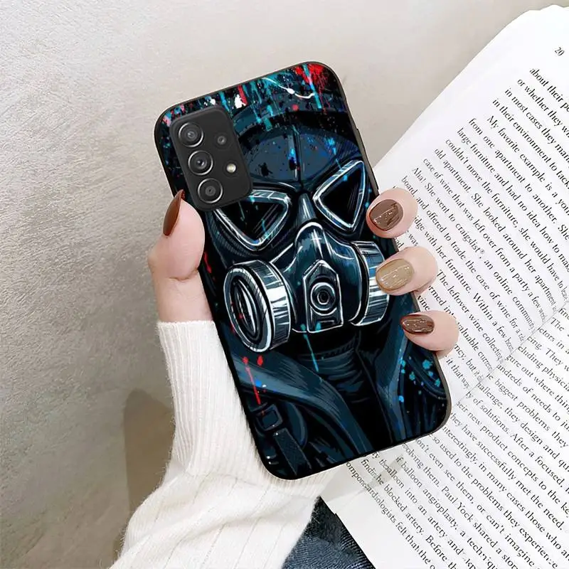 Cool Biochemical Gas Mask Phone Case For Samsung Galaxy S10 S20 S21 Note10 20Plus Ultra Shell images - 6