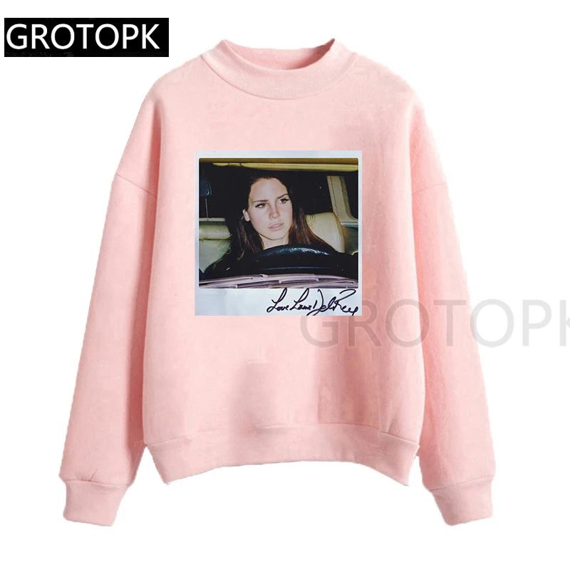 Lana Del Rey, женские толстовки с принтом для фото, толстовки Harajuku, женские топы с длинными рукавами, женские уличные толстовки, женские толстовки Moletom Kpop