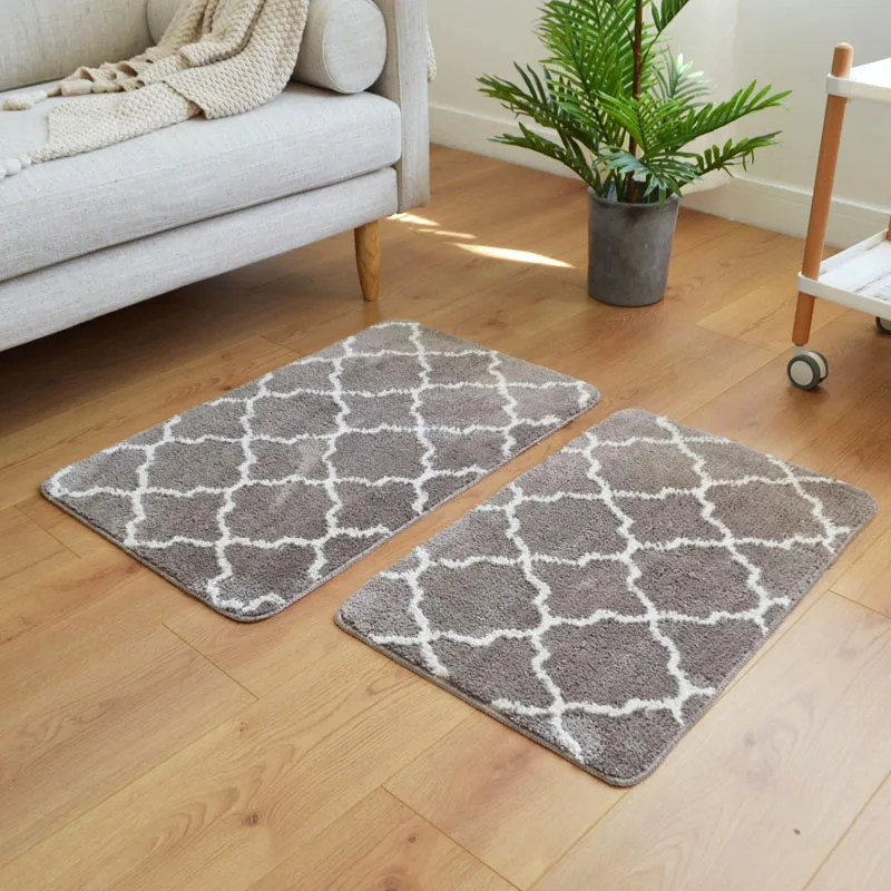 Moroccan Trellis Design Area Rug, traditional lattice bedside carpet,Modern Design Perfect for Any Floor