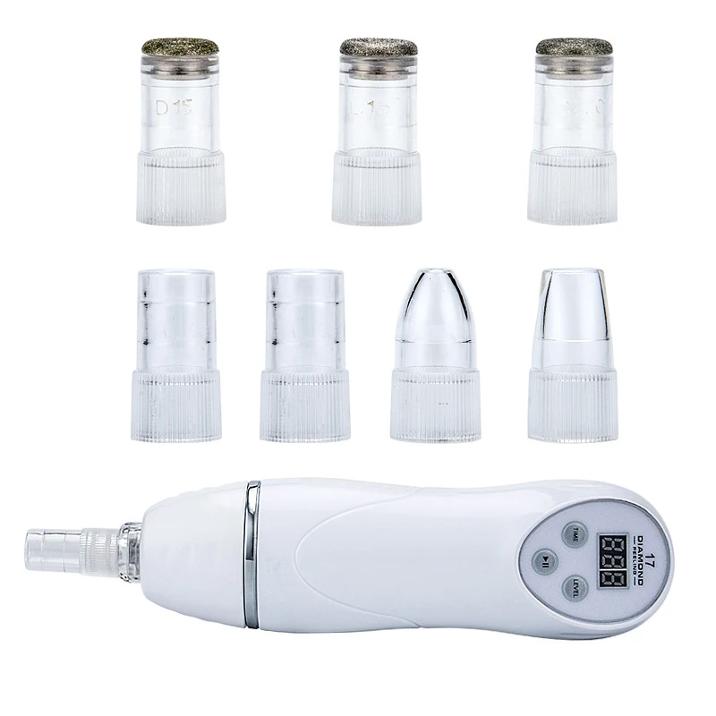 7 наконечников Алмазная дермабразия пилинг для кожи аппарат красоты вакуумные