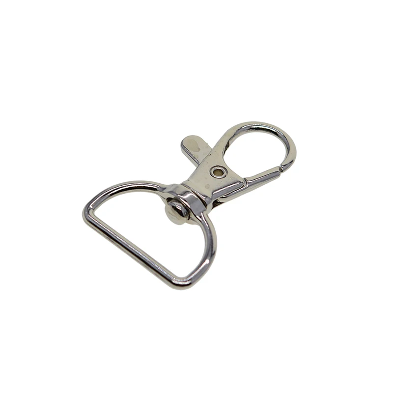 10pcs Alloy Swivel Lobster Clasps D-ring 20mm Hook Keychains Silver DIY Parts Car Keychain Accessories | Дом и сад