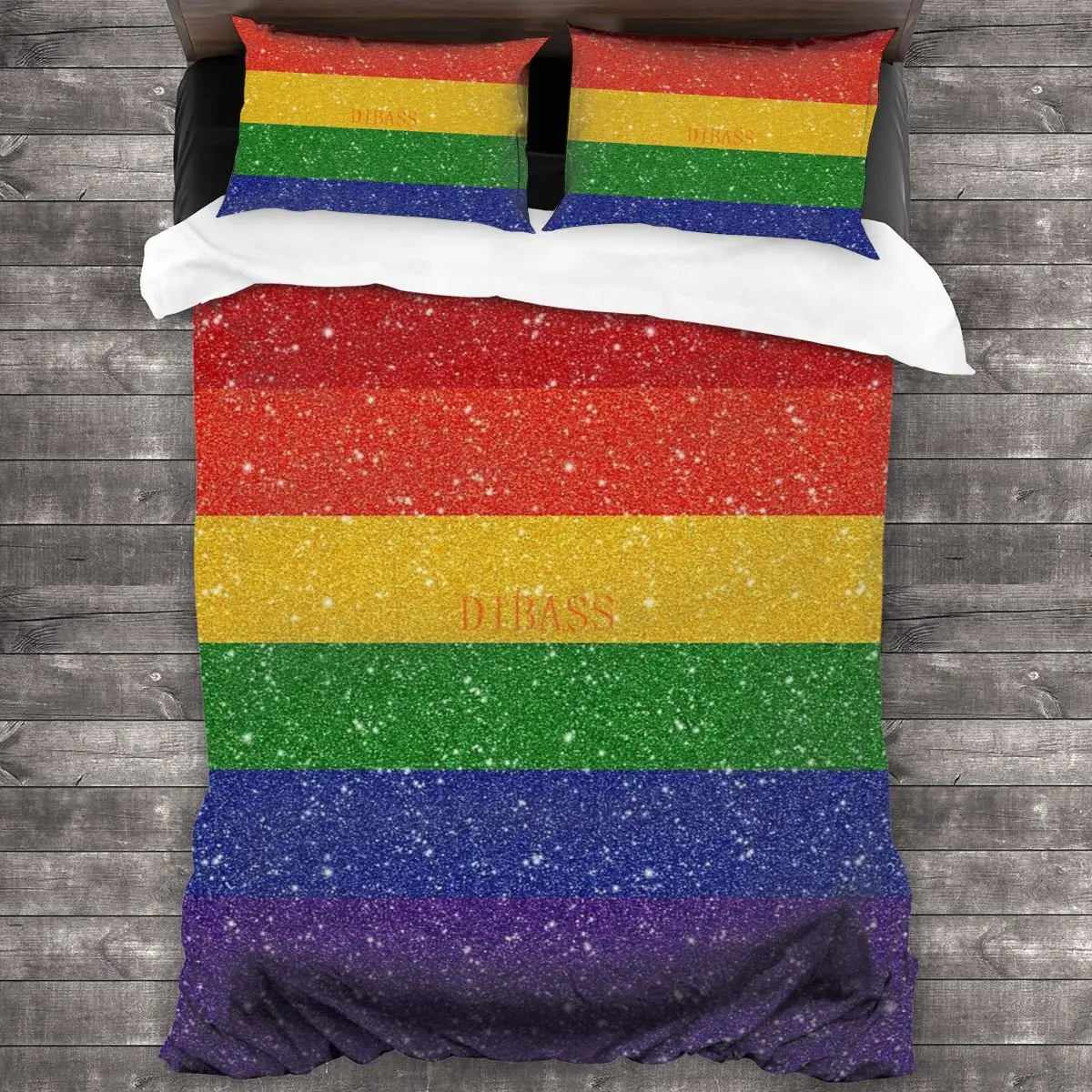 

Комплект постельного белья из искусственного блестящего органического флага 100% чистого хлопка с 2 наволочками, пододеяльником, комплектам...