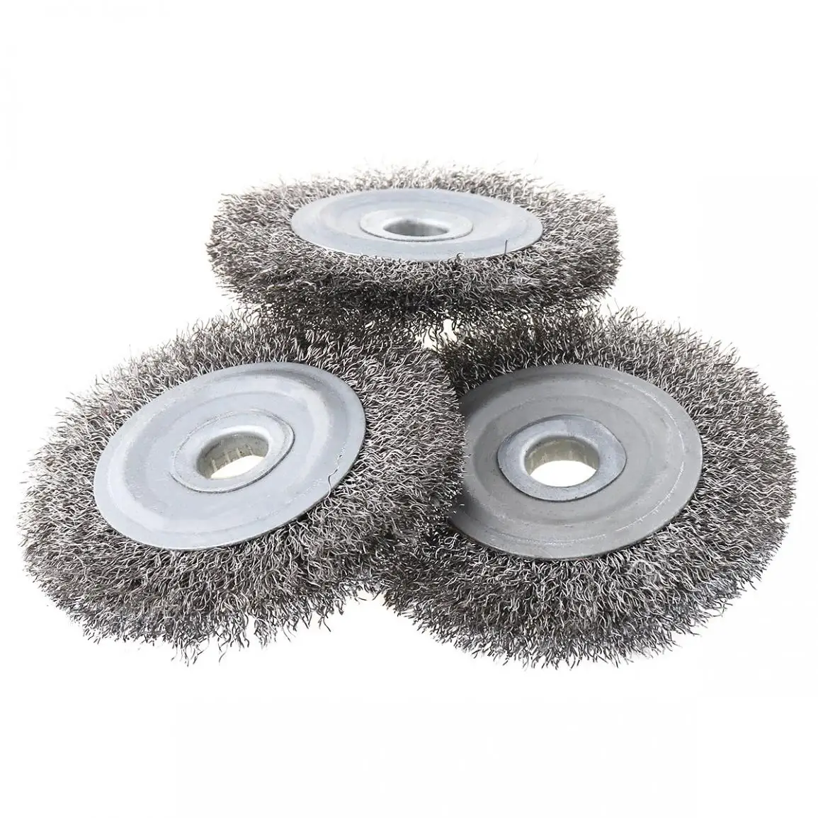 3 шт./лот диаметр 100 мм проволочная полировальная щетка из нержавеющей стали набор