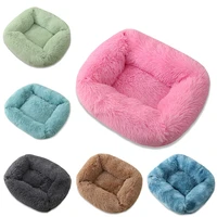 pawstrip soft long plush dog bed winter cat bed chihuahua yorkie puppy cushion small dog bed warm pet sofa beds for dogs cats