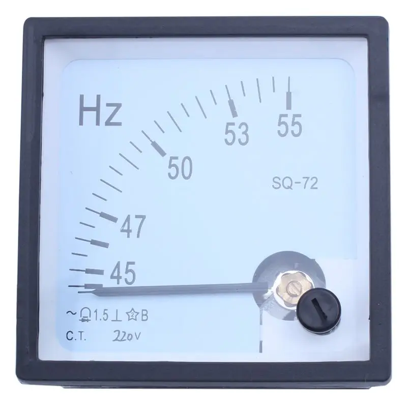 45-55 Hz 220V Analog Panel Frequency Meter Hertz Indicator for System Monitoring | Инструменты