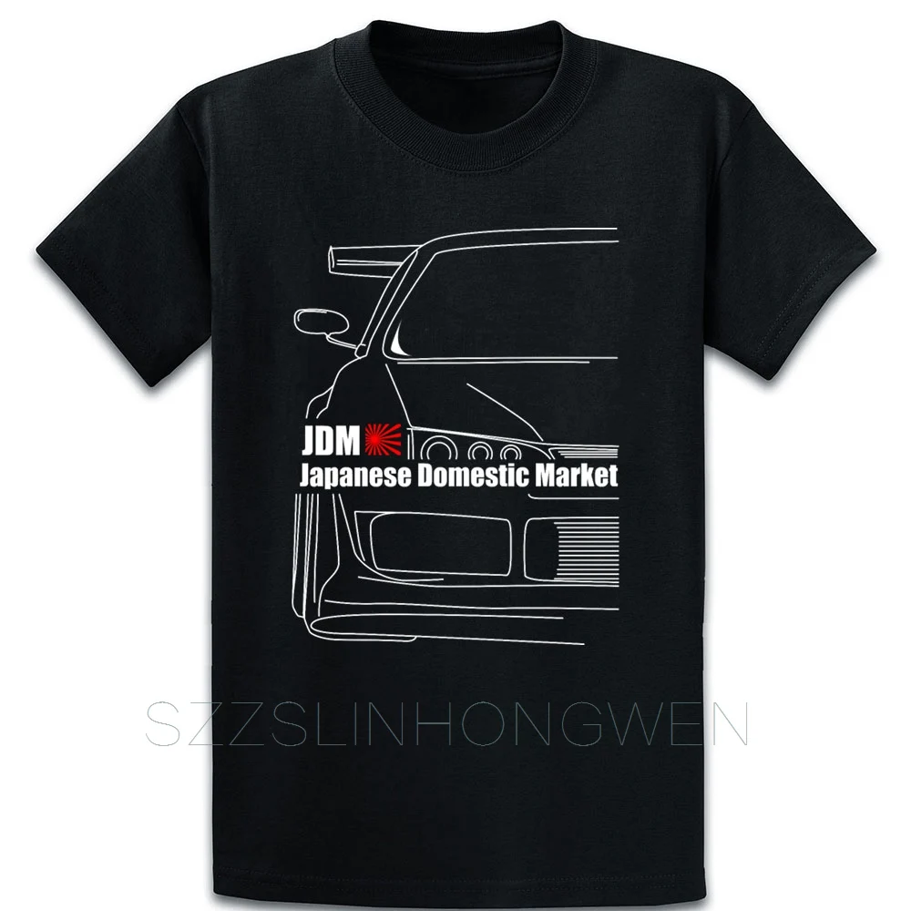 

Jdm With Silhouette Car T Shirt Short Sleeve Spring Autumn Outfit O Neck Printed Comfortable Outfit Famous Shirt