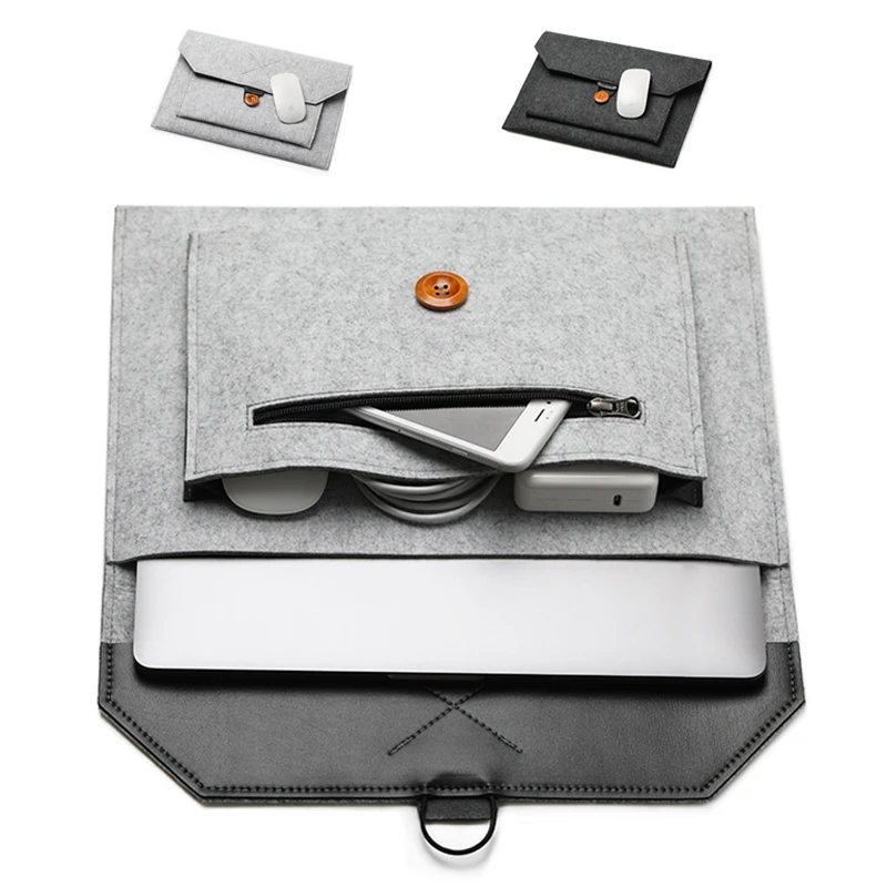 Модная шерстяная фетровая сумка для ноутбука чехол для Macbook Air Pro 11 12 13 15 Xiaomi lenovo для IPad ноутбука планшета сумка