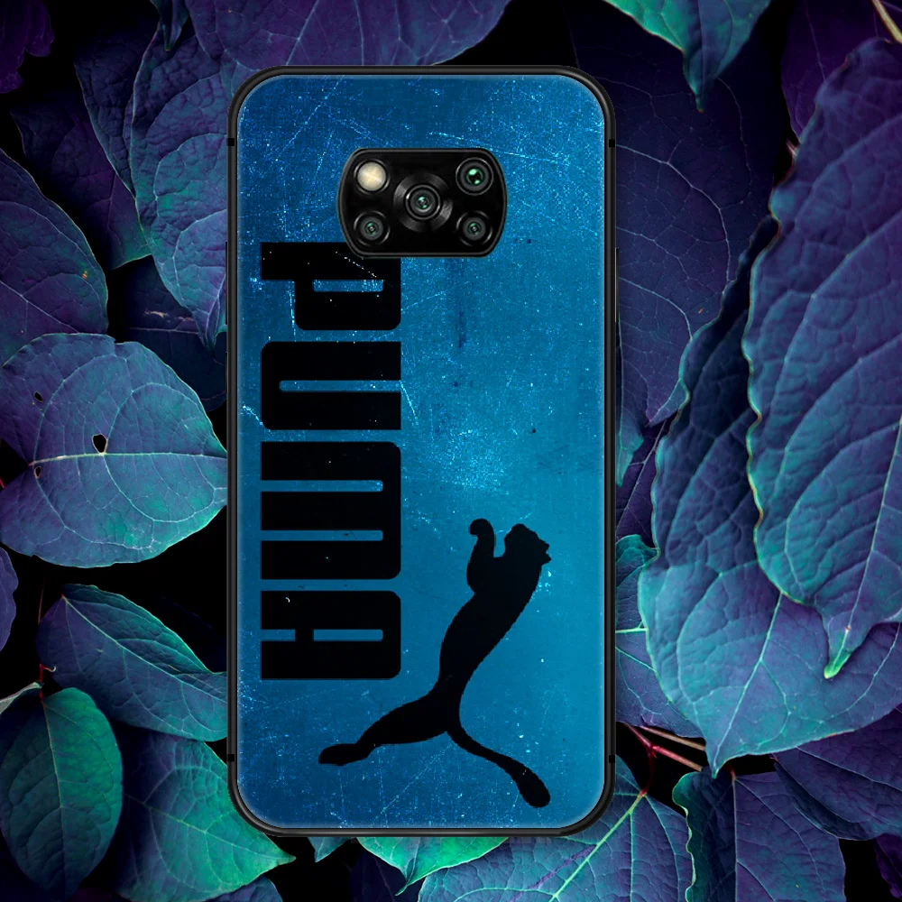 

Pume Sport Brand Leopard Phone Case For Xiaomi Mi Note 10 A3 9 MAX 3 A2 8 9 Lite Pro Ultra black Back Trend Waterproof Soft