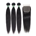 Aricabin малазийские пряди волос с застежкой Remy прямые человеческие волосы с пряди 34 пряди застежкой