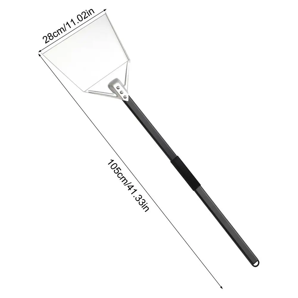 

1pcs Stainless Steel Ash Rake Tool Long Oven BBQ Ash Shovel Non-slip Heat-resistant Grill BBQ Oven Accessories Home Tool