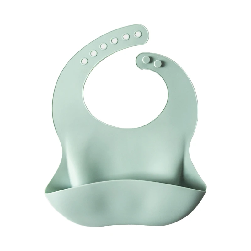 

Baby Food Grade Silicone Waterproof Bibs Newborn Boys Girls Feeding Saliva Towel