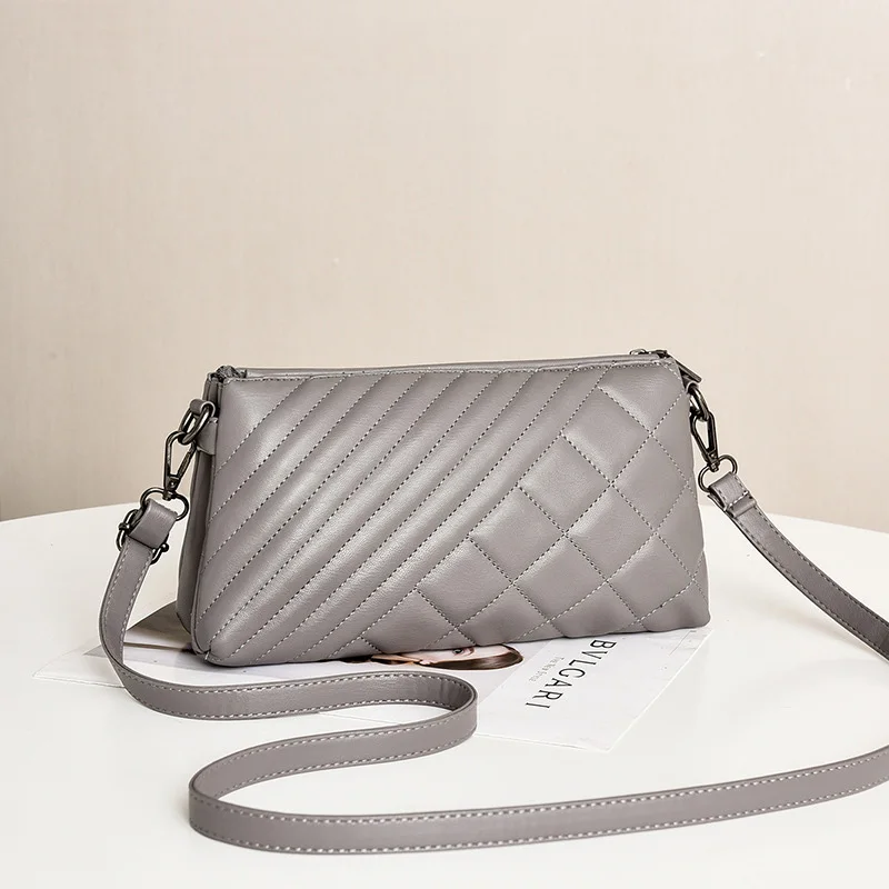 Style 2 Gray SMOOZA, Высококачественная Женская сумочка, роскошная сумка-мессенджер, мягкая сумка из искусственной кожи на плечо, модные женские сумки через плечо, женские сумки - Цвет: Style 2 Gray