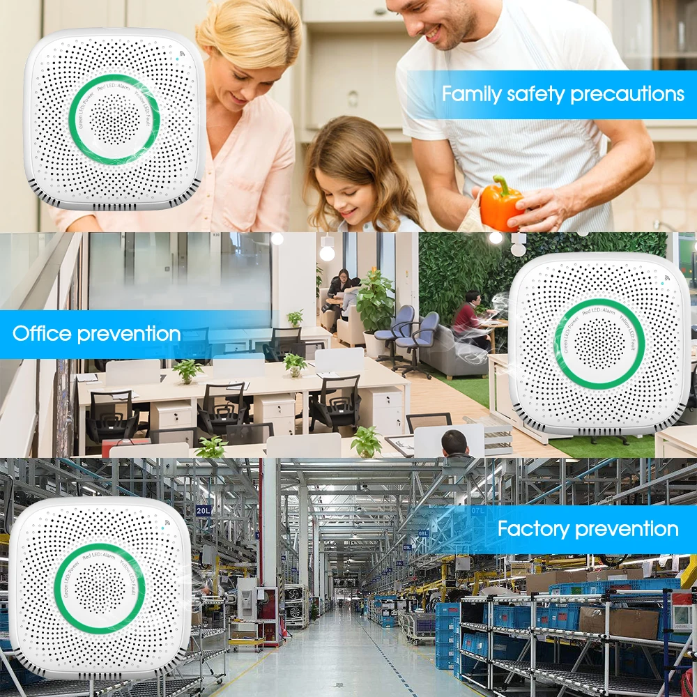 Wifi голосовой датчик утечки газа детектор умный дом домашний Автомобиль