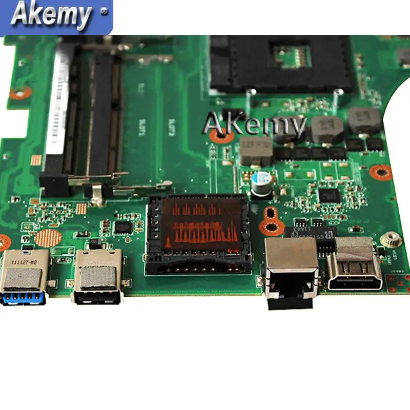 

Akemy N53SV Laptop motherboard for ASUS N53SN N53SM N53SV N53S N53 Test original mainboard GT540M 1GB HM65