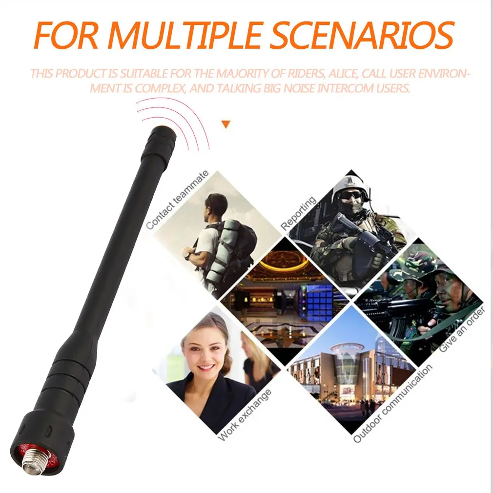 rod telescopic gain antenna for baofeng walkie talkie dual band uhf for portable radio uv 5r bf 888s uv 5re uv 82 uv 3r free global shipping