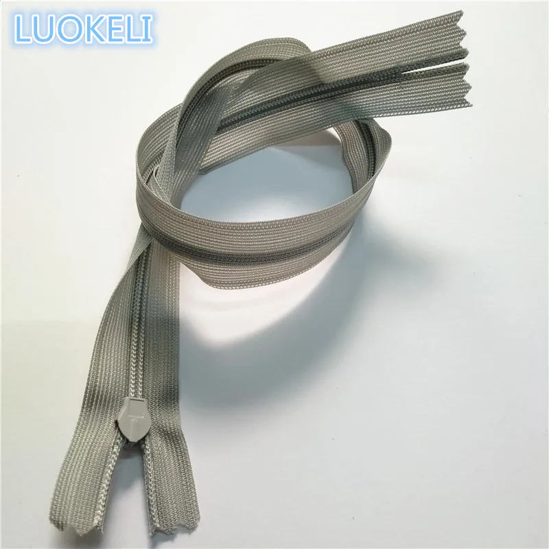 Beige 30 см(12 дюймов) 10 штук 3# шелк скрытая молния пользовательский процесс шитья многоцветная опционально - Цвет: Beige