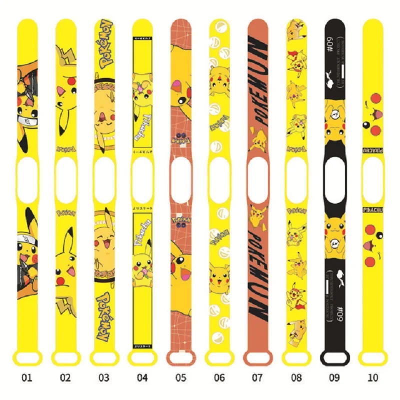 

Силиконовый сменный Браслет с покемоном Пикачу для Xiaomi Mi Band 6 5 4 3