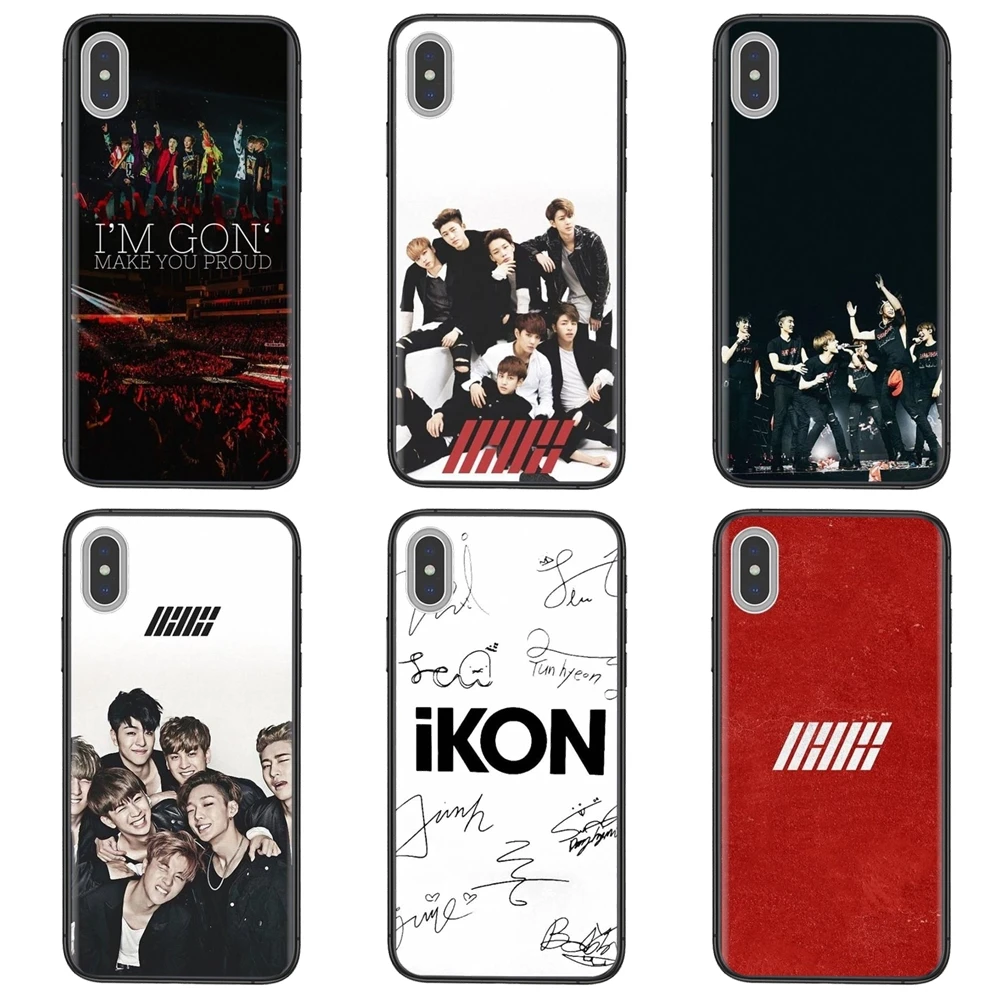 Бесплатная доставка логотип команды Ikon Korea Group для Xiaomi Redmi 9 9A 9C 8A Pro Max K40 Plus черный