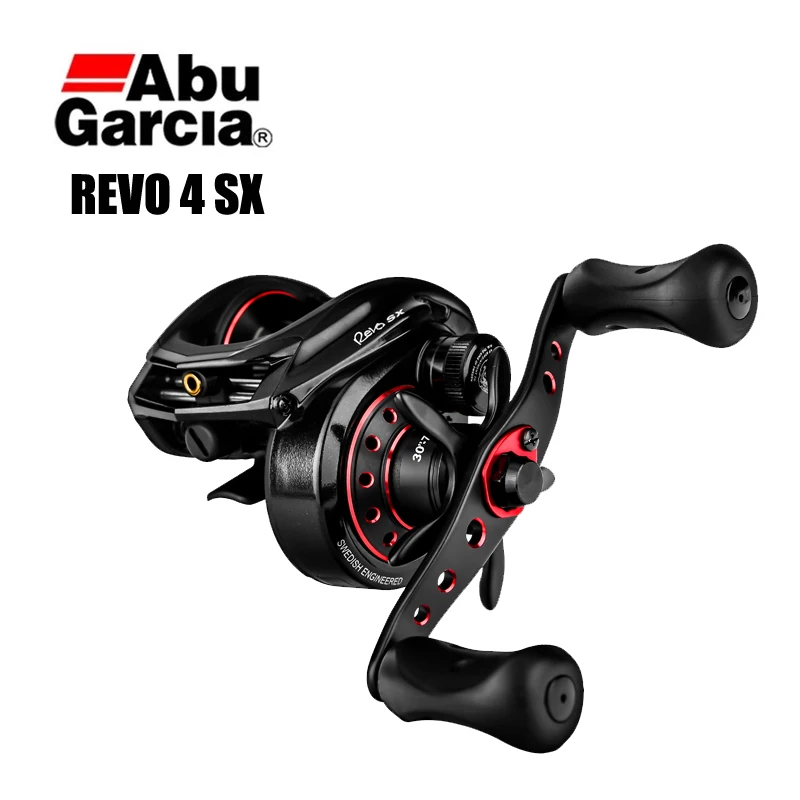 

ABU GARCIA REVO 4 SX Fishing Reel 9+1BB 6.6:1 7.3:1 222g 10.8kg Max Drag Low Profile Baitcasting Reel MAGTRAX Brake System Reel