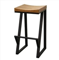 retro bar chair wrought iron bar stool solid wood bar stool creative high stool leisure bar chair front coffee chair