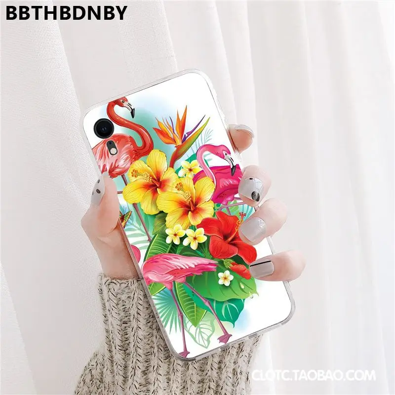 Чехол для телефона Фламинго Любовь Сердце на заказ фото мягкий чехол iPhone 11 pro XS MAX 8