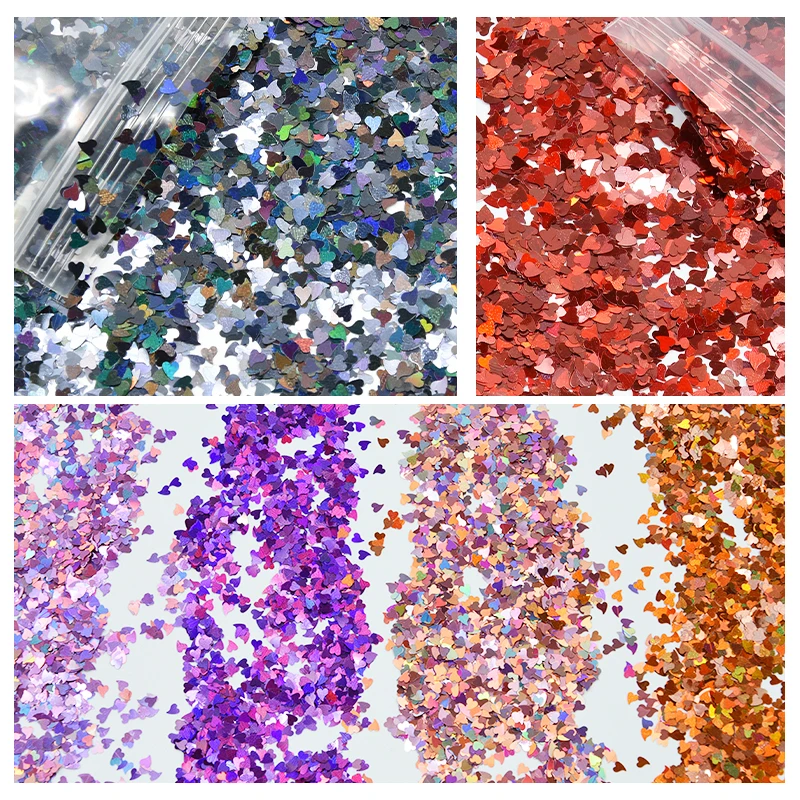 

50G x1bag Holographic Nail Glitter Flakes 12-Color (Green/Gold/Silver.....) Ultra- thin Chunky Flake Payetler Nail Art Flake x1