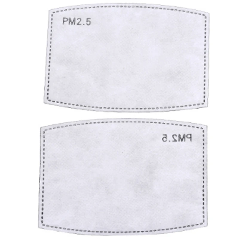 5 шт./уп. Подушечки для фильтрации маски для лица Pm 2.5 с активированным углем для фильтрации воздуха, пылезащитные повязки на лицо, банданы-шарфы, маски