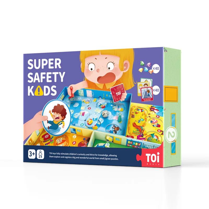 

Toi Kids Early Safe Educational Baby Colorful Cartoon Interesting Popular Paper Children Board Games Toys More Than 3 Years Old