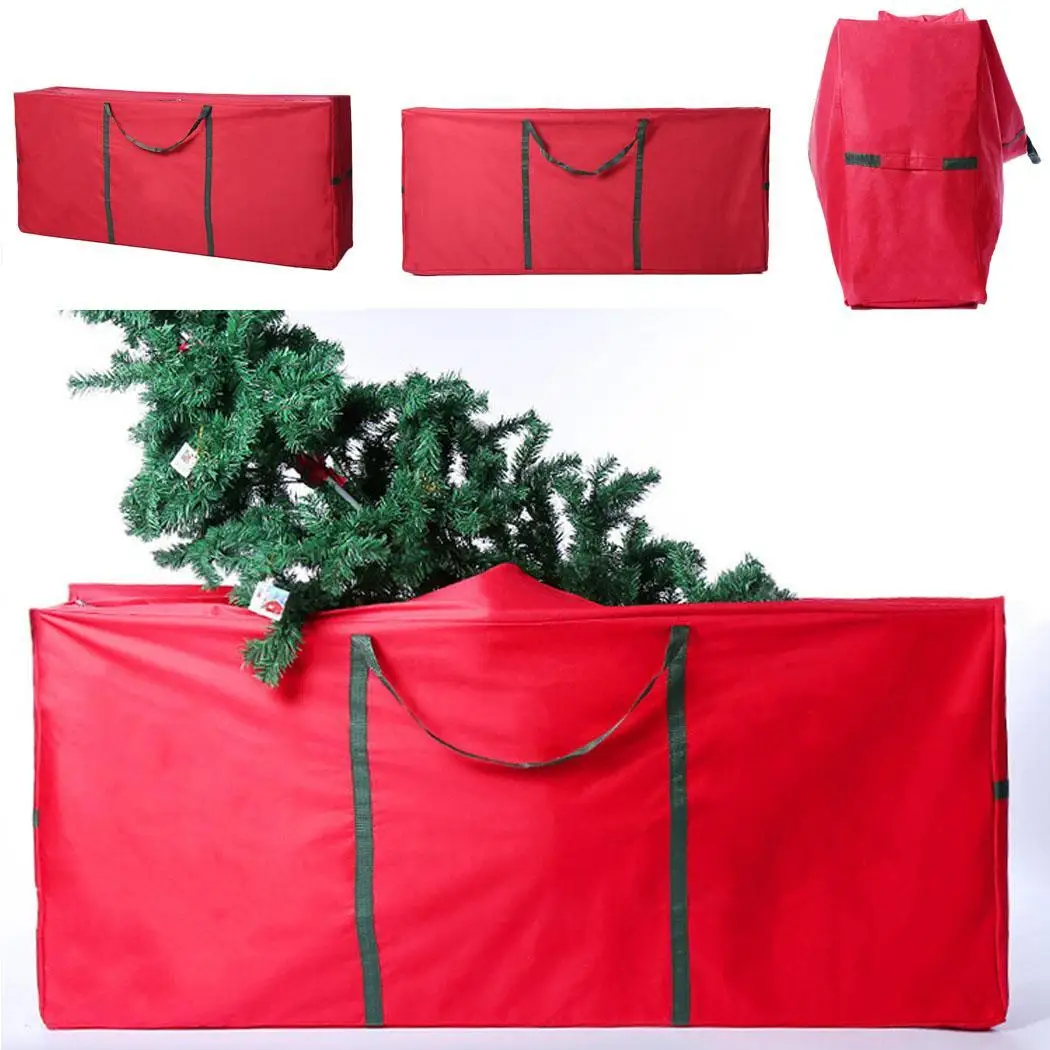 Прочный большой портативный с ручкой искусственный Рождественский пэчворк