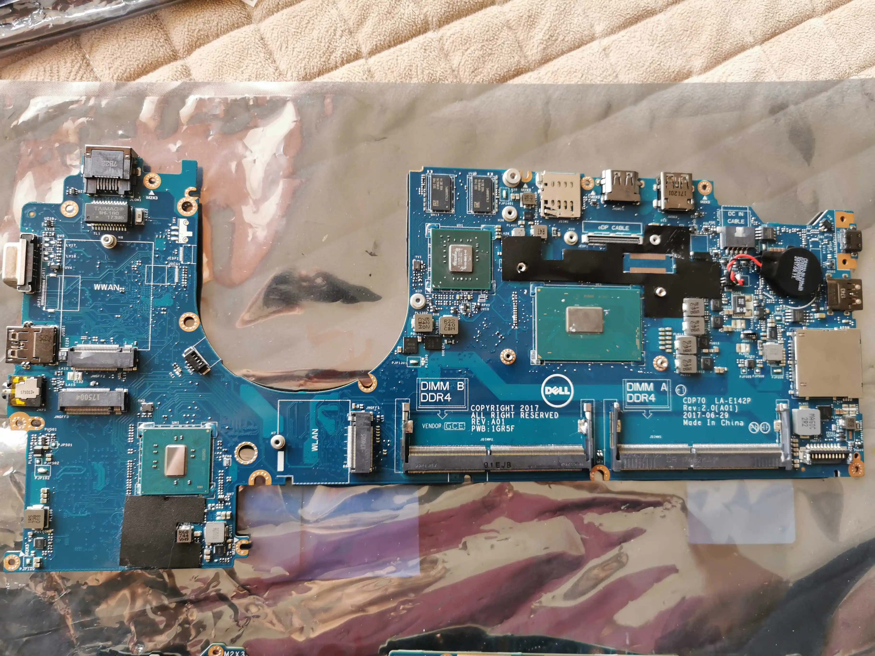 

Original FOR Dell E5480 Notebook Motherboard I7-7820 FDNG8 0FDNG8 100% Tested Ok