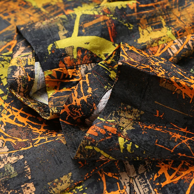 VOA 2017 осенний Модный Шелковый жаккардовый богемный Свободный кардиган размера