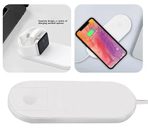 Беспроводной зарядный коврик HBUDS 2 в 1 с быстрой зарядкой для беспроводных