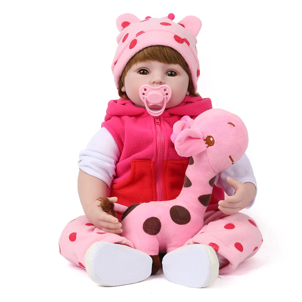 Кукла NPKDOLL 55 см силиконовая кукла Reborn Реалистичная Модная подарок на день